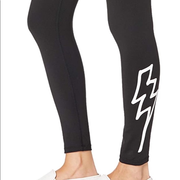 BETSEY JOHNSON HIGH-RISE LEGGING W/ Lighting bolt - Picture 3 of 9
